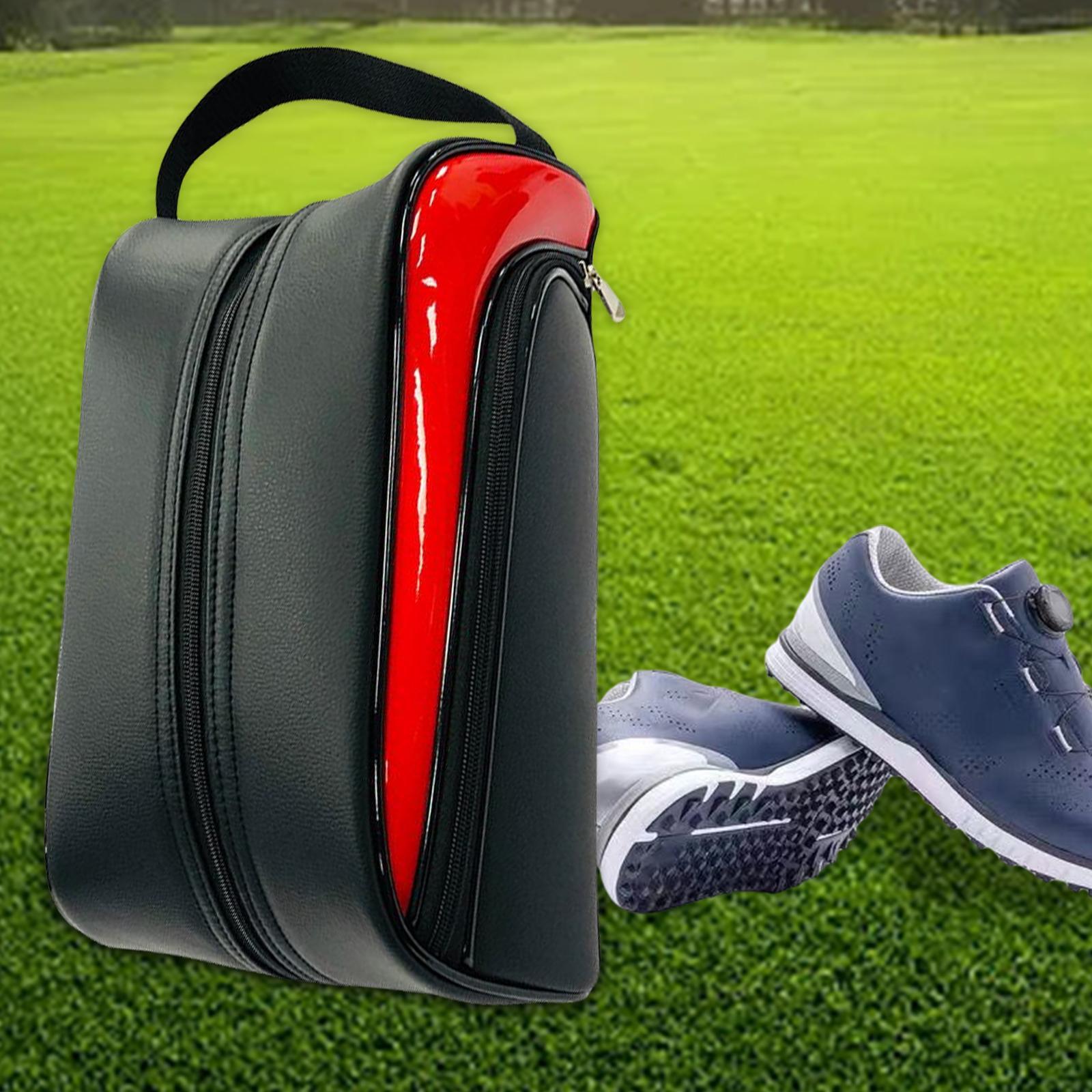 Golf Shoes Bag Deluxe Leather Outdoor Shoe  Golf Gift for Men Women