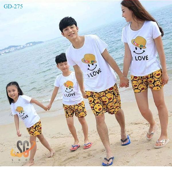 Áo gia đình ngộ nghĩnh - THUN COTTON - có size lớn (GD275T)