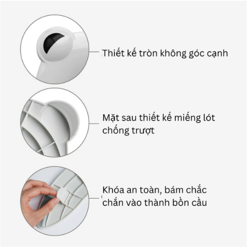 Đệm lót bồn vệ sinh gấp gọn Duri