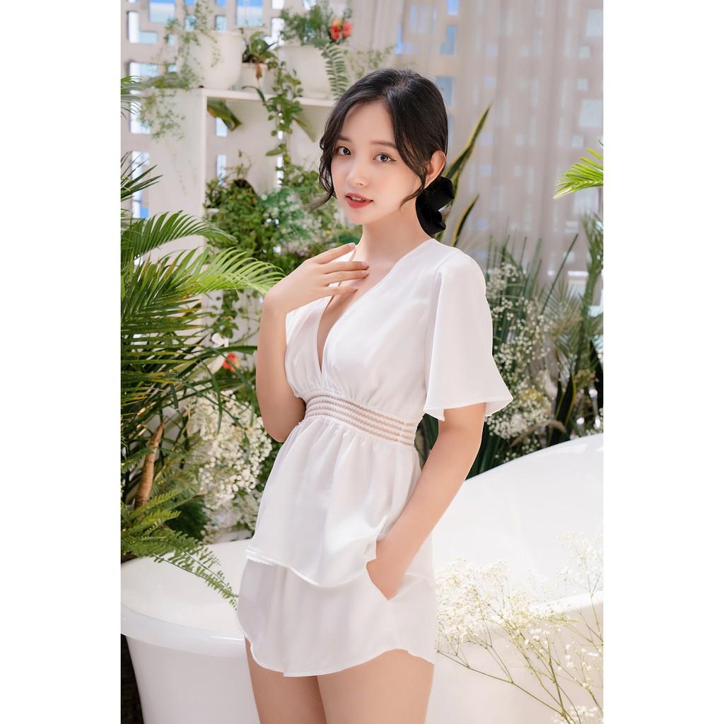 Sexy Forever Đồ Bộ Ngủ Cổ V Dễ Thương Sady