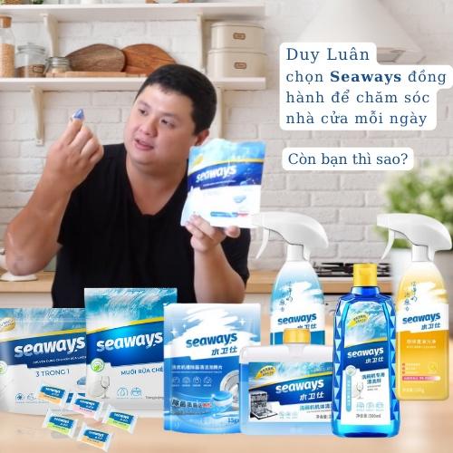 Viên rửa chén bát SEAWAYS 3 trong 1 - Dùng cho mọi loại máy rửa chén