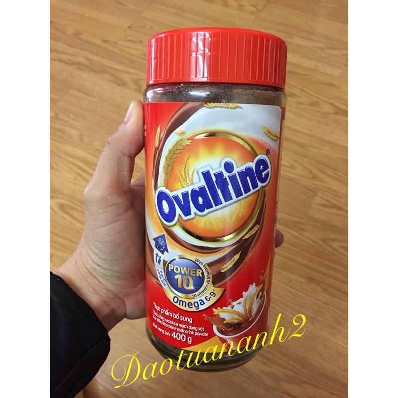 Thức uống lúa mạch hương vị sô-cô-la Ovaltine bột (01) hũ thủy tinh 400g -Hàng DKSH Việt Nam