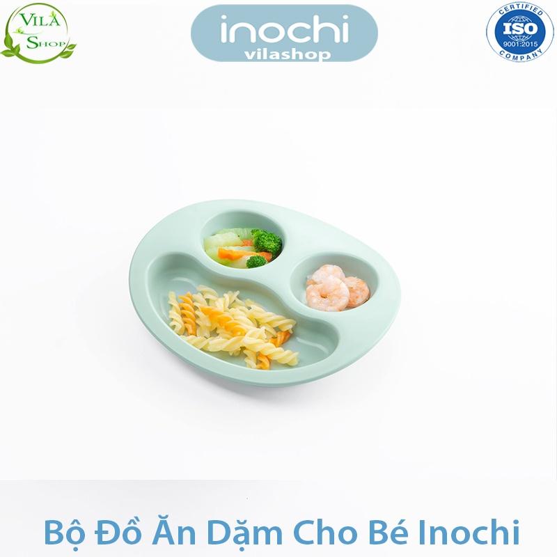 Bộ Ăn Dặm Cho Bé, Bộ Đồ Tập Ăn Cho Bé Nhựa Cao Cấp Inochi - Kháng Khuẩn - Không Mùi - An Toàn Tuyệt Đối