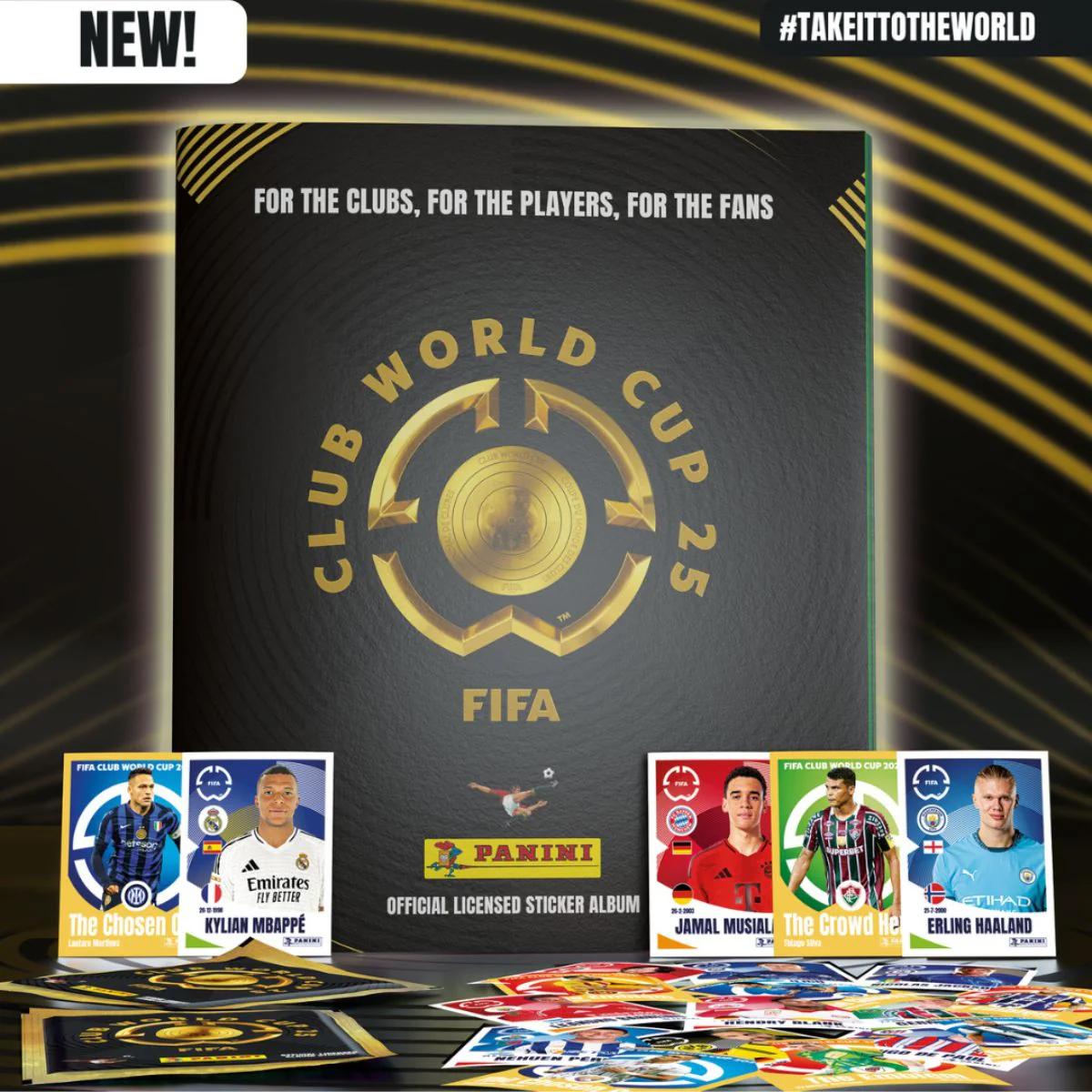 Sticker Cầu Thủ FIFA Club World Cup 2025 - Panini (5 Sticker Ngẫu Nhiên/Túi)