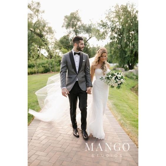 Nơ Chú Rể Cao Cấp, Nơ Đính Phụ Kiện Độc Đáo lông vũ - Full Box