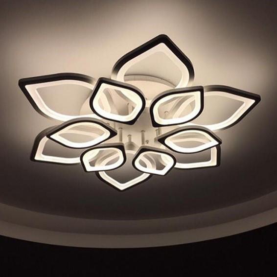 Đèn ốp trần mica cánh sen 10 cánh