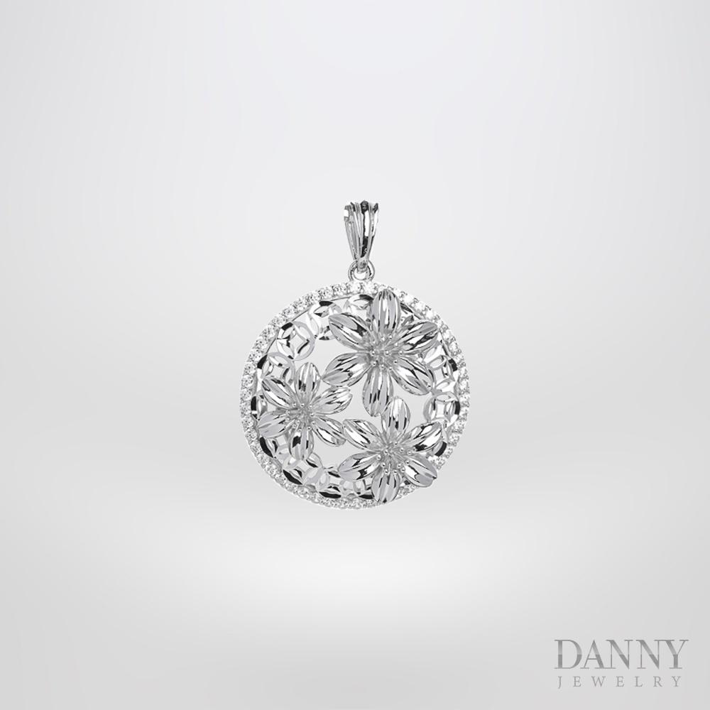 Mặt Dây Chuyền Nữ Bạc 925 Danny Jewelry Xi Bạch Kim DI4GZ021