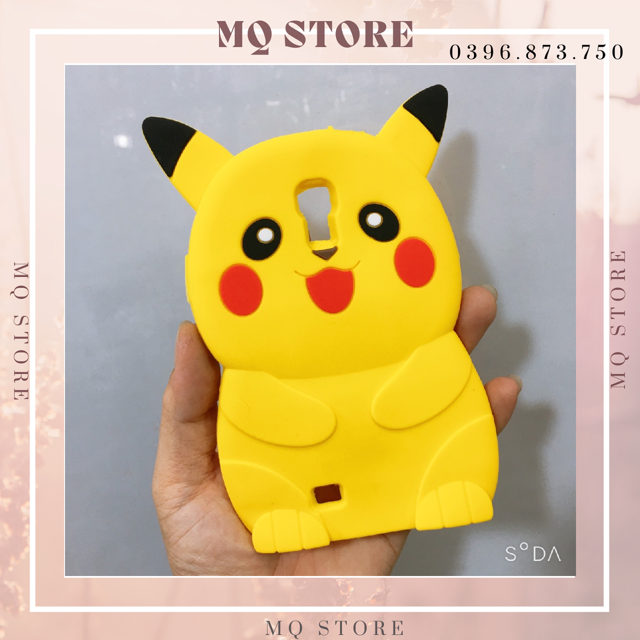 Ốp lưng silicons hình Pikachu đáng yêu dành cho Samsung S4