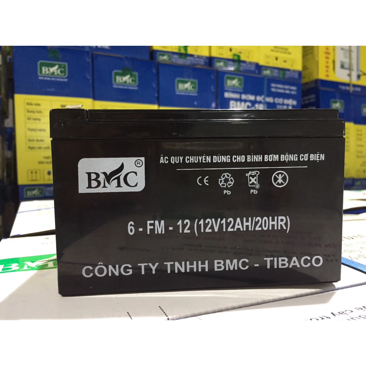 Ắc quy BMC 12V - 12AH (Dùng cho bình phun BMC 18L 2.0 Gold, BMC 18L 3.0)