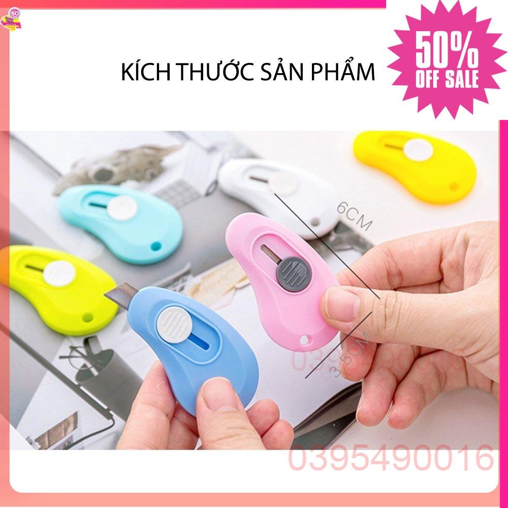 Móc khóa hình đám mây kiêm dao rọc giấy tiện dụng nhỏ gọn, Lưỡi dao làm từ hợp kim thép cao cấp, tay cầm an toàn