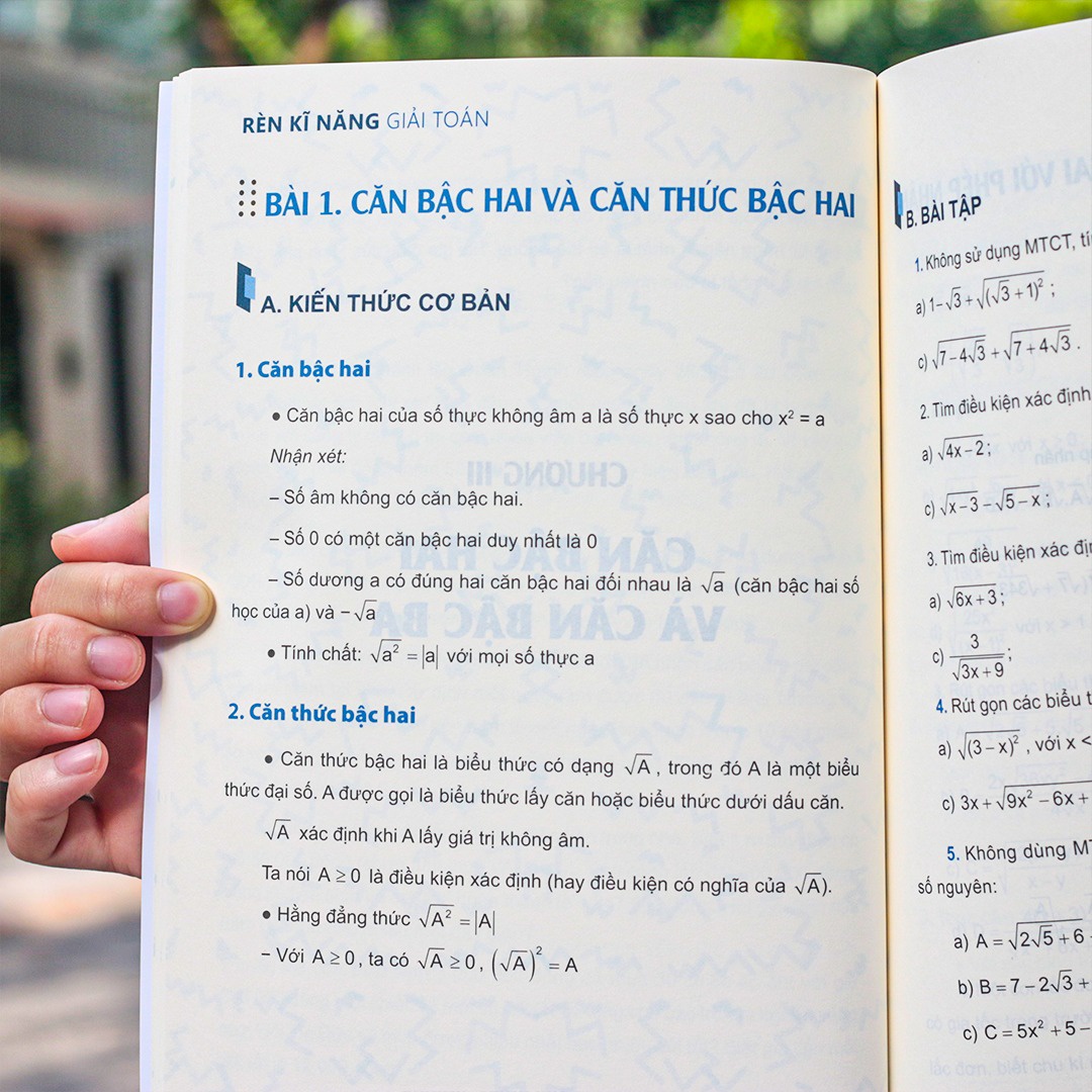 Sách Rèn Kĩ Năng Giải Toán Lớp 9, Tập 1 (Theo chương trình giáo dục phổ thông mới)