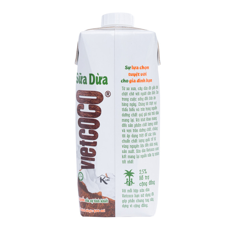 Combo 2 Hộp Sữa dừa Vietcoco 500ml