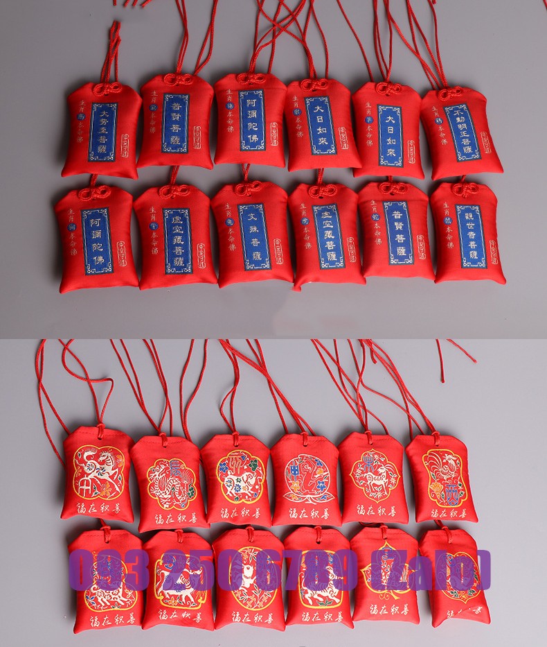 túi phước lành omamori may mắn tài lộc LINH VẬT 12 CON GIÁP BẢO HỘ, BÌNH AN