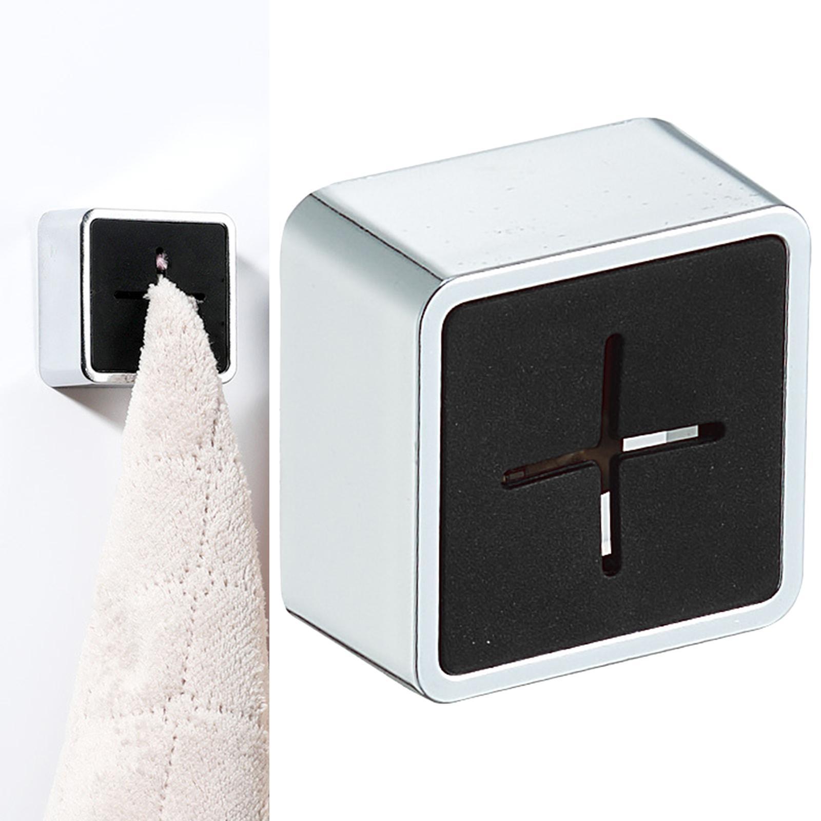 Dishcloth Grip Hanger Creative Towel Holder for Bathroom Towel Black