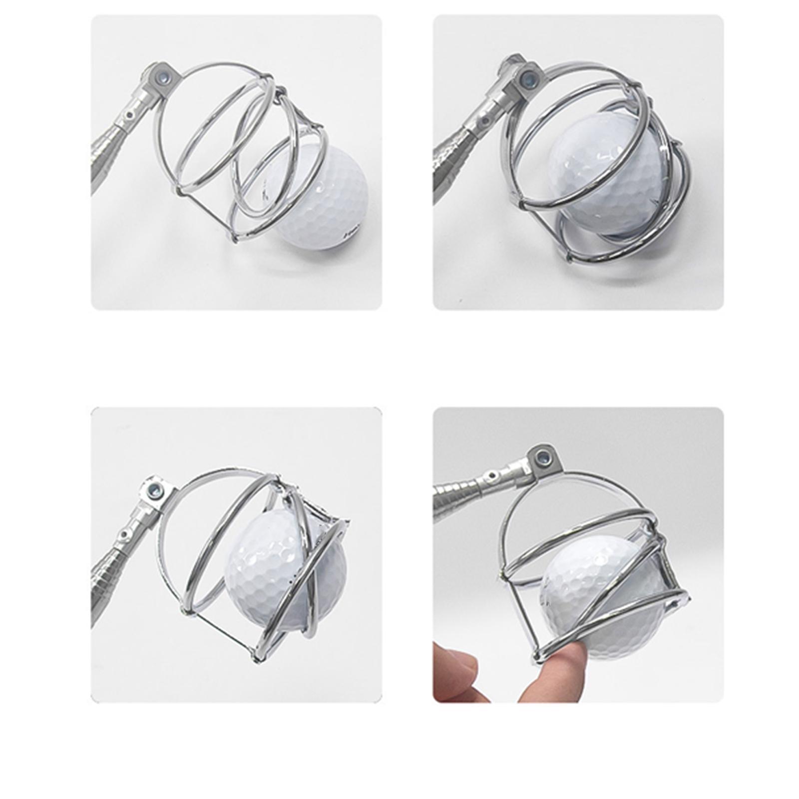 Golf Ball Retriever Stainless Steel Tool Telescopic Training Picker Pick Up