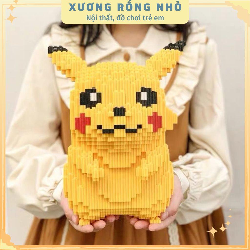 Mô hình lắp ráp Pikachu đáng yêu, đồ chơi mô hình picachu