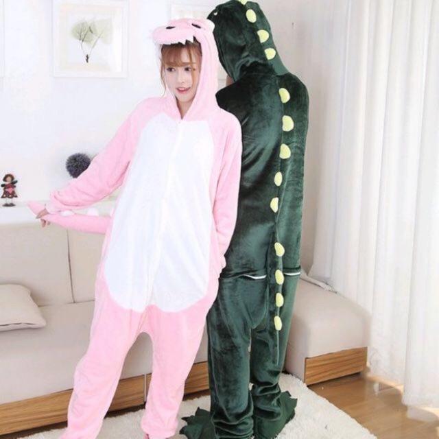 Bộ Đồ Thú Khủng Long Xanh, Hồng