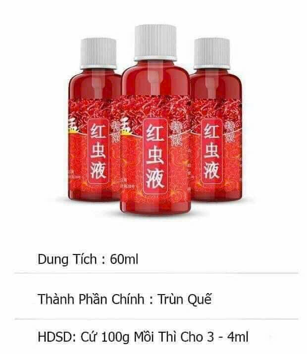 TINH MÙI CÂU CÁ TRÙNG CHỈ ( TINH MÙI GIUN ĐỎ ) ( chuyên dùng câu chép, diếc...)