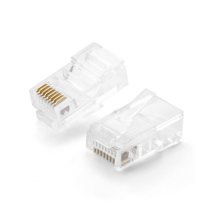 Hạt mạng AMP Tyco RJ45 hộp 100 hạt, dùng cho dây mạng CAT5 , CAT6