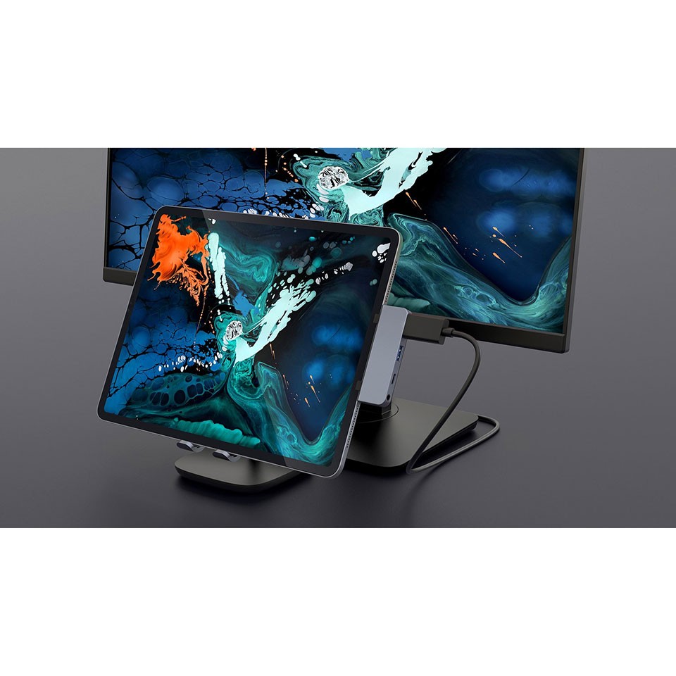 Cổng chuyển chuyên dụng Hyper HyperDrive iPad 4-in-1 USB-C Hub - - Hàng chính hãng