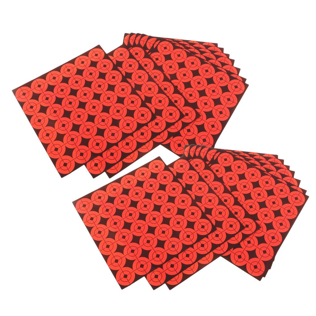 720Pcs Target Stickers Self Adhesive Target For , Fluorescent