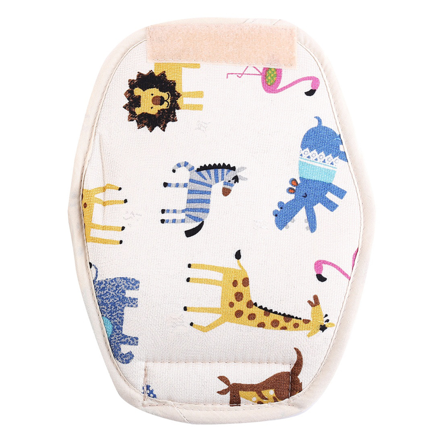 Bộ 2 Miếng Đệm Lót Dây Đai Chống Đau Vai Cho Địu Em Bé Hàn Quốc SINBII DPC-AB (Animal Beige)