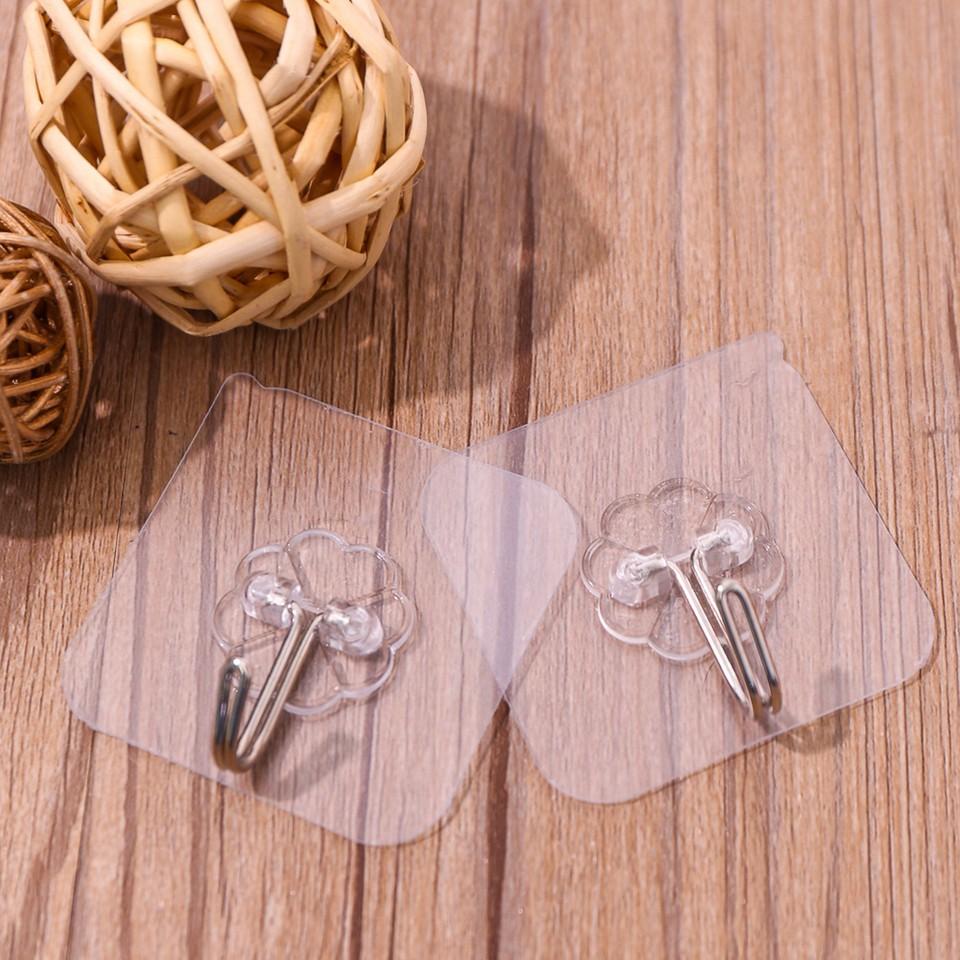 Combo 4 móc treo dán tường chịu lực, móc treo đồ siêu dính