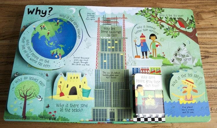 Sách tương tác tiếng Anh - Usborne Lift-the-flap Questions & Answers about Our World