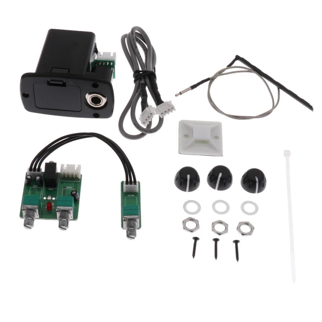 Handmade Guitar Pickup Preamp Amp For Folk Classcial Guitar Accessories