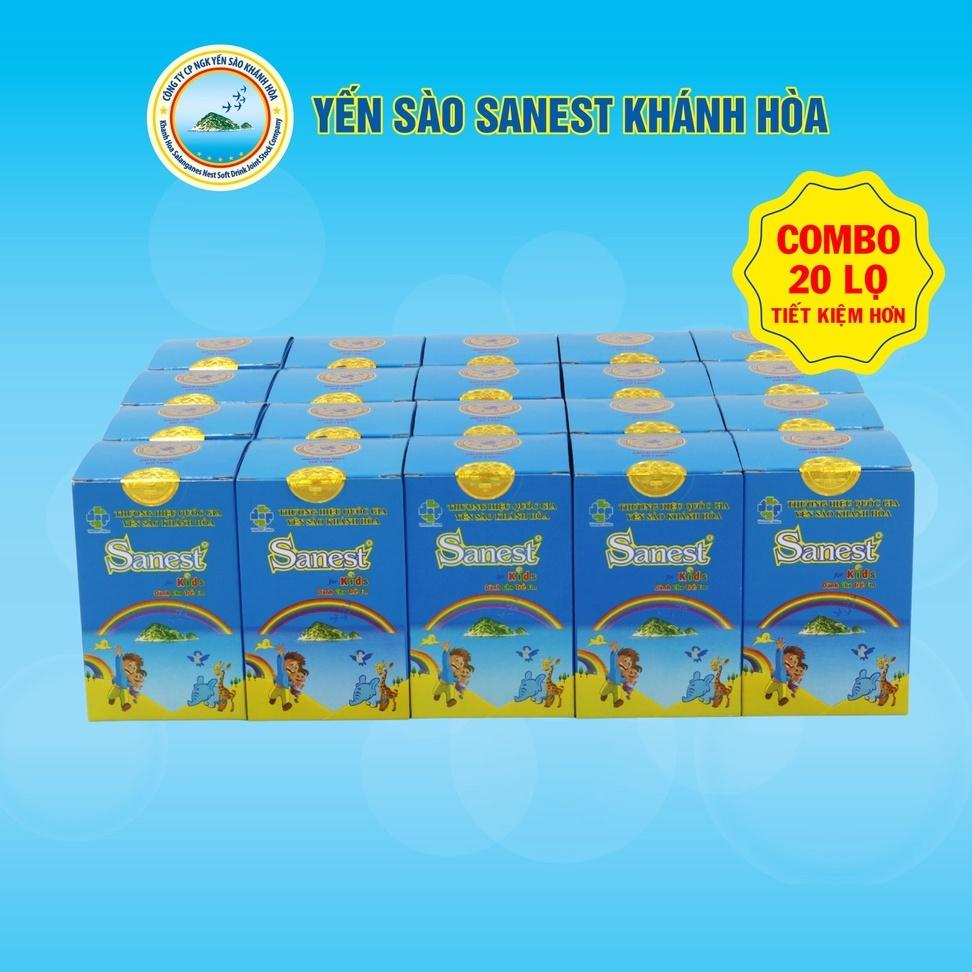 [Combo 20 lọ] Nước Yến sào Khánh Hòa Sanest Kids đóng lọ 62ml - 0161