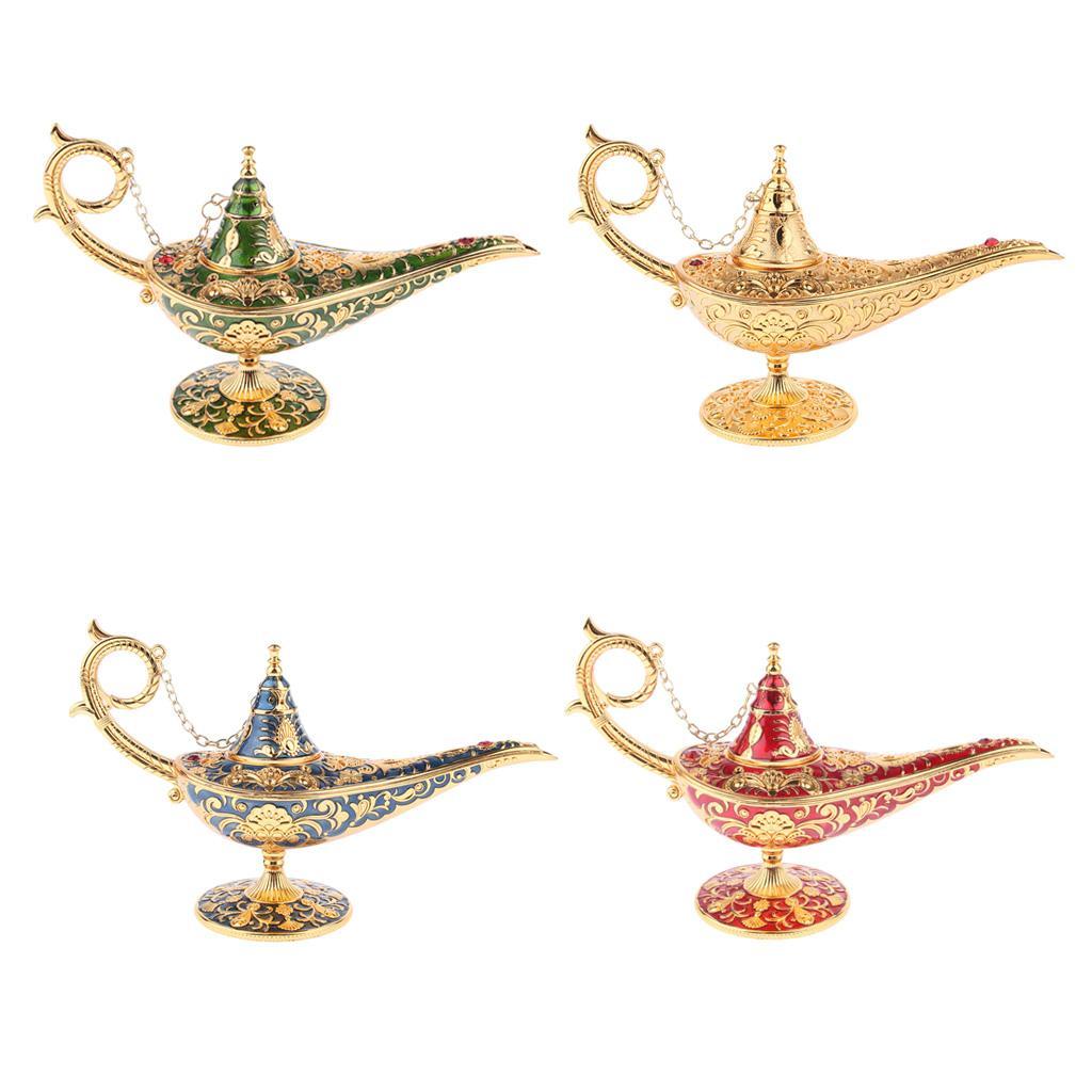 Aladdin Genie Lamp Light Wishing Tea Oil Pot Decoration Collection Arts Gift