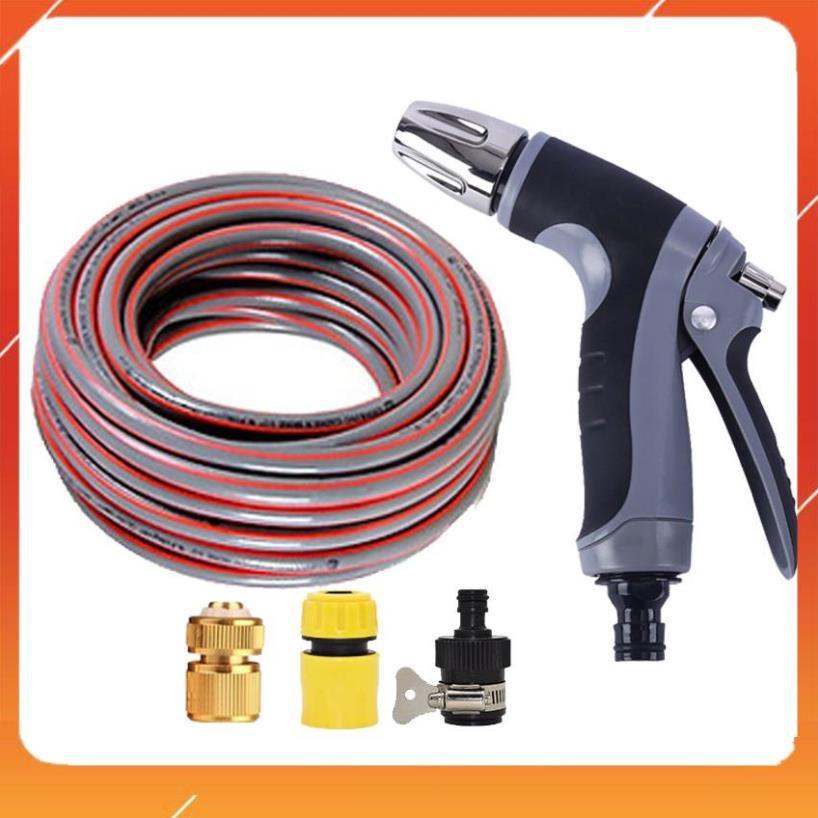 Bộ dây và vòi xịt rửa xe tưới cây tăng áp 7-10M 206817