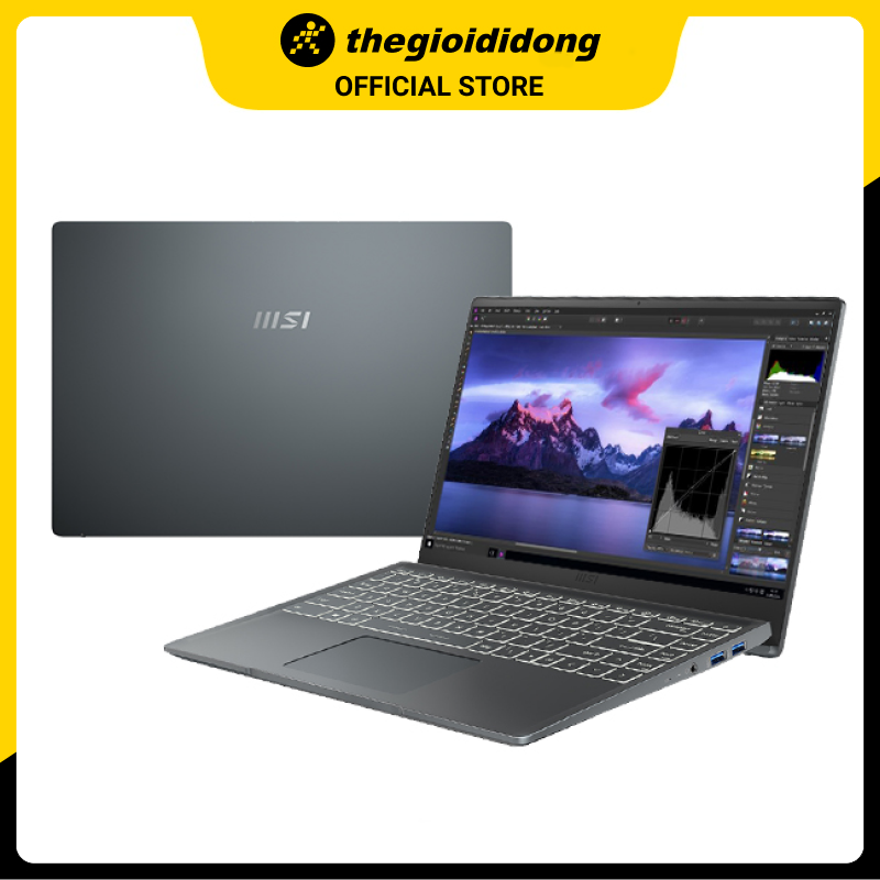 Laptop MSI Modern 14 B11MOU i7 1195G7/8GB/512GB/14&quot;F/Túi/Chuột/Win10/(847VN)/Xám - Hàng chính hãng