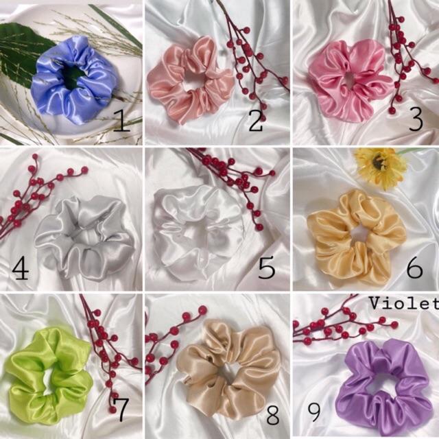 Combo 2 Dây Scrunchies bóng random màu