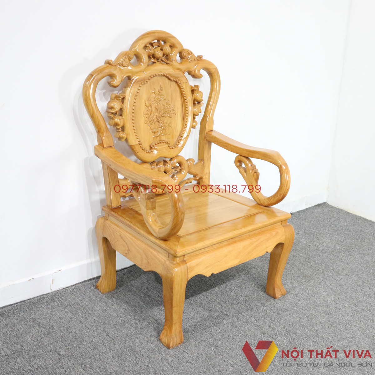 Bộ Bàn Ghế Salon Gỗ Gõ Đỏ Chuông Đào 6 Món Đẹp Hiện Đại