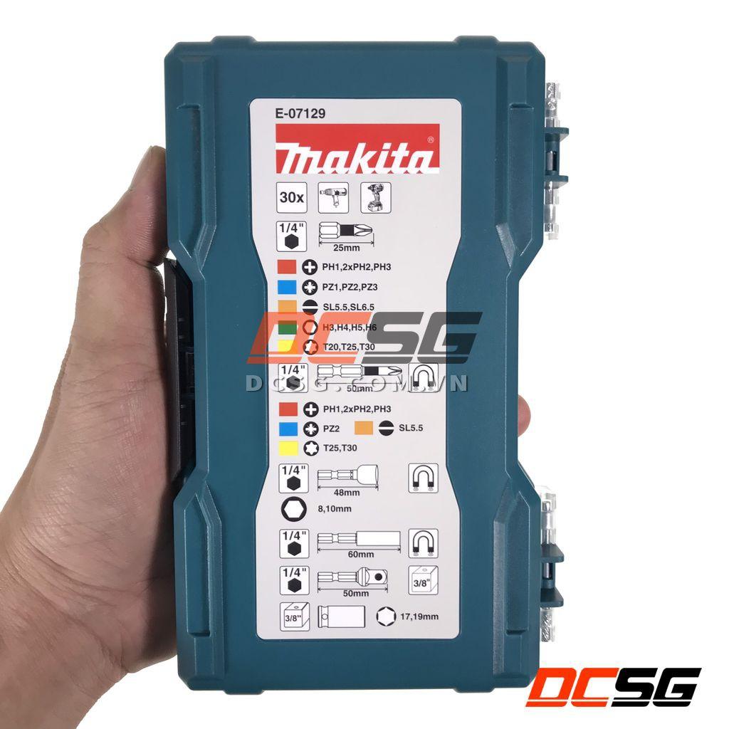 Bộ mũi vít và đầu túy 30 chi tiết Makita E-07129 | DCSG