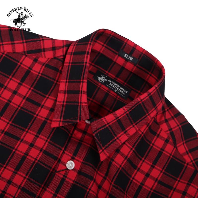 Áo sơ mi Dài tay Nam Beverly Hills Polo Club Slimfit Đỏ CMSLS20TL022