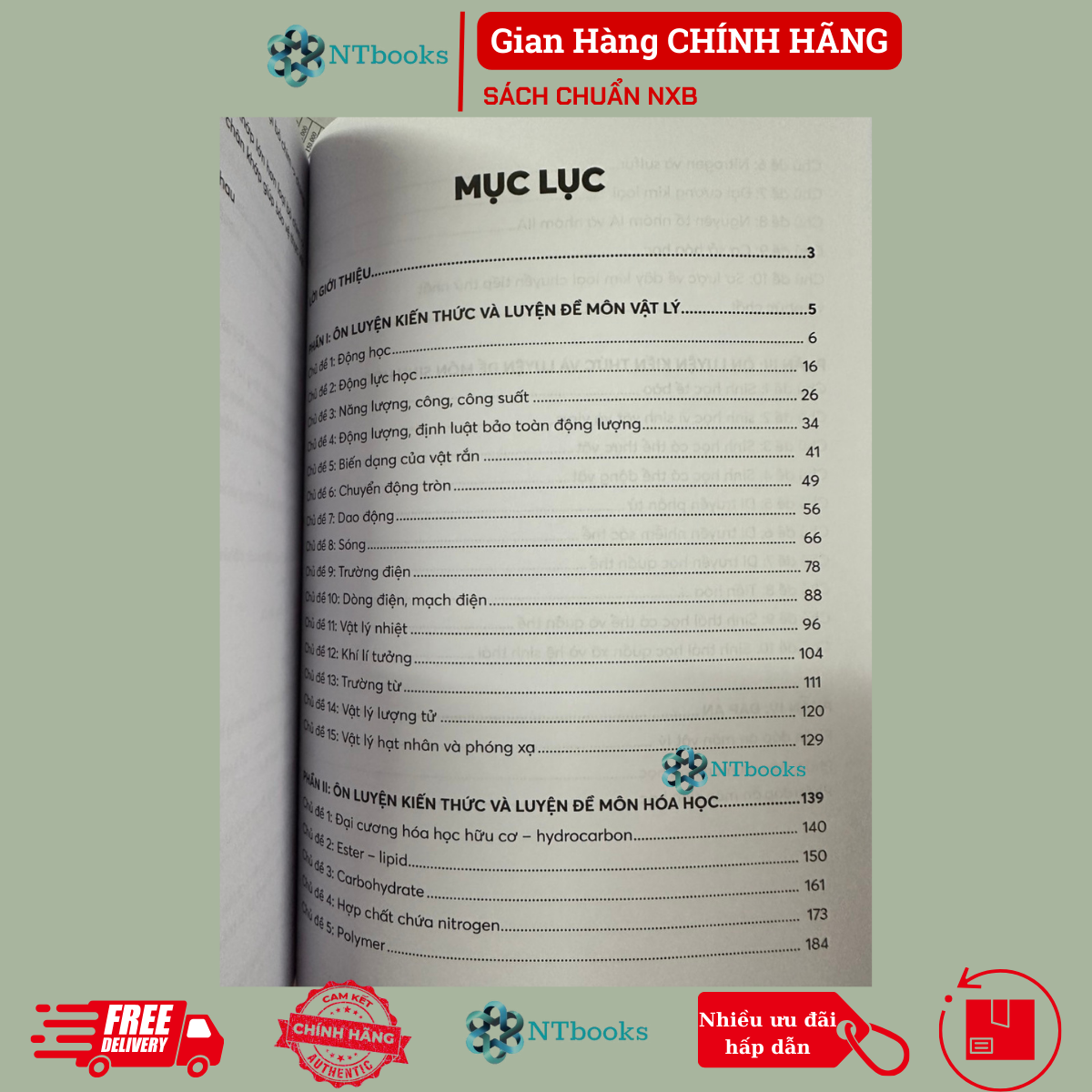 Sách Trọng tâm kiến thức &amp; câu hỏi ôn luyện các môn Khoa học tự nhiên