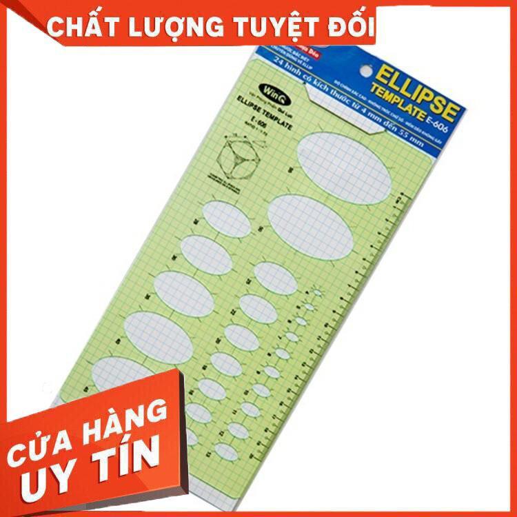 Thước vẽ kỹ thuật, thước Elip, thước tròn, thước đo góc vuông WINQ