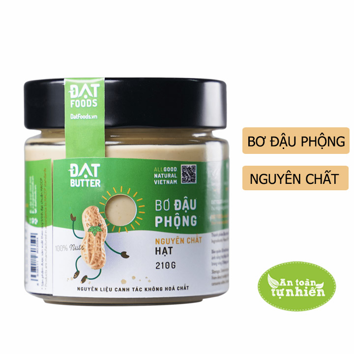 Bơ Đậu Phộng Nguyên Chất Có Hạt Đạt Butter