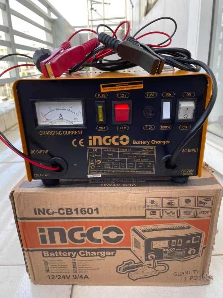 MÁY SẠC BÌNH ĐIỆN ẮC QUI INGCO ING-CB1601- HÀNG CHÍNH HÃNG