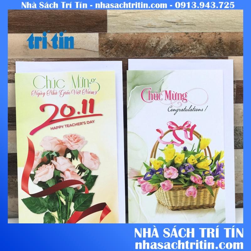 Thiệp handmade  20/11 MẪU NGẪU NHIÊN (vpp trí tín)