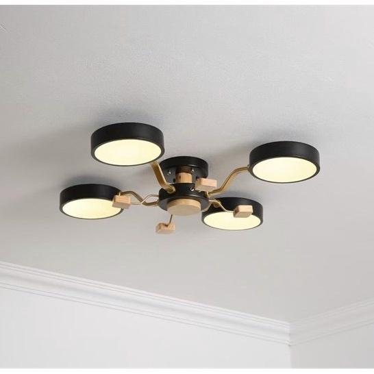 Đèn trần BREAS kiểu dáng hiện đại trang trí nhà cửa sang trong - 3 chế độ ánh sáng