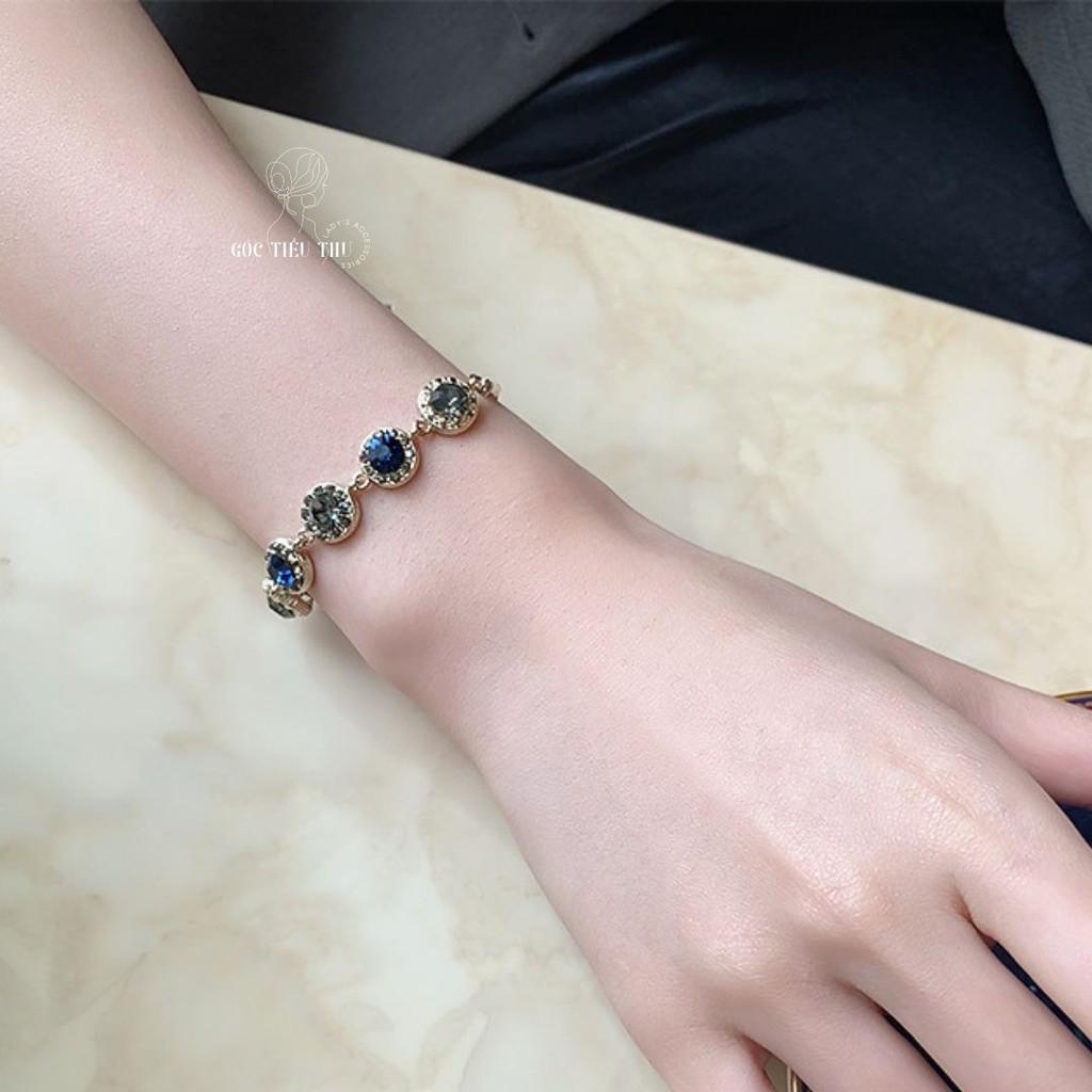 Lắc tay hợp kim đính đá sang trọng cho nữ phong cách Hàn Quốc - HT005