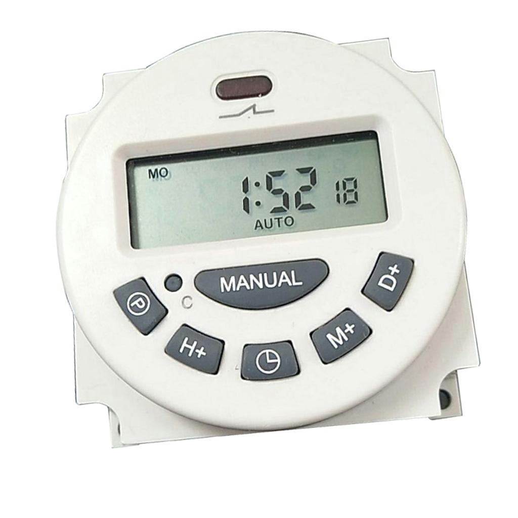 LCD Power Digital Time Switch Weekly Programmable Timer 12V Power Supply