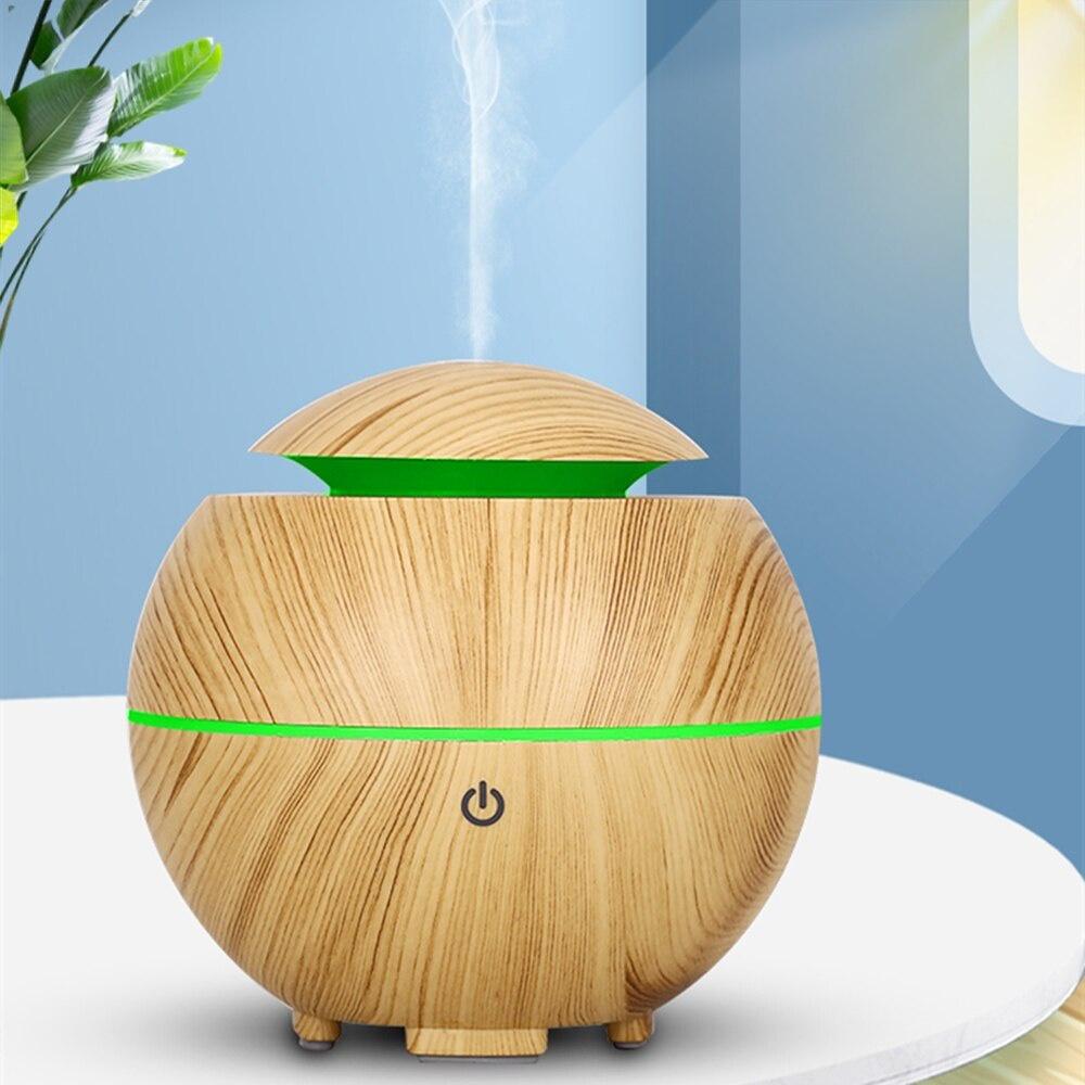 Electric Aroma Diffuser Air Humidifier Essential Oil Diffuser Ultrasonic Remote Control Color LED Lamp Mist Maker Home