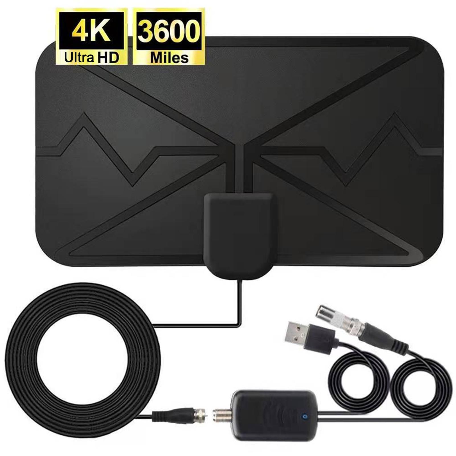 Bộ Khuếch Đại Tín Hiệu Dvb-T Hd Tv Với Ăng-Ten Kỹ Thuật Số 4K Trong Nhà 3600 Dặm