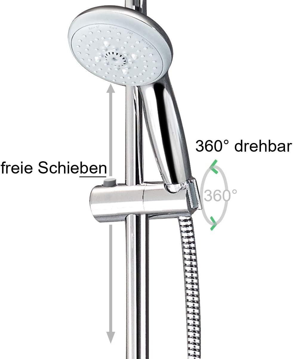 Giá đỡ đầu vòi hoa sen có thể điều chỉnh cho thanh treo tường 25 mm