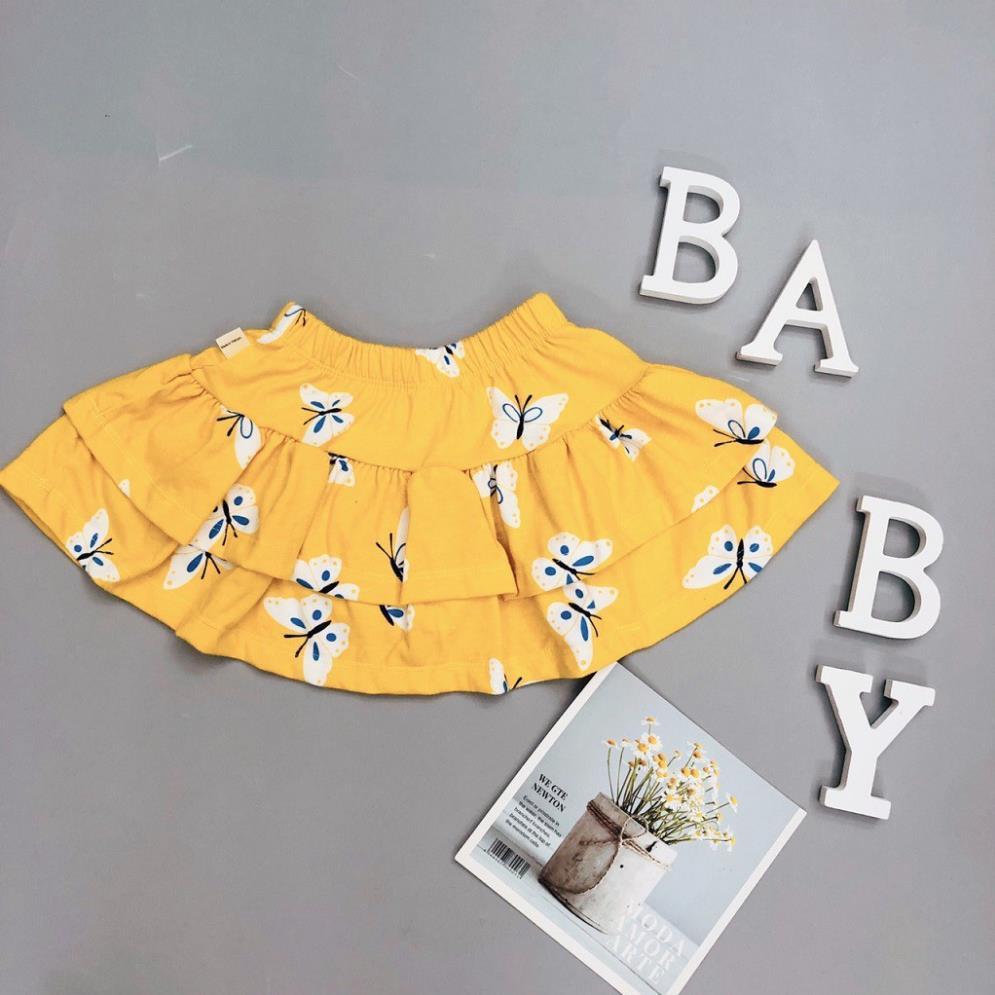 Chân Váy Bé Gái 2 Tầng, Size 1-5, Hàng Made In Vn, Chất Cotton Xuất Dư, Dáng Xòe Rộng Xinh Yêu