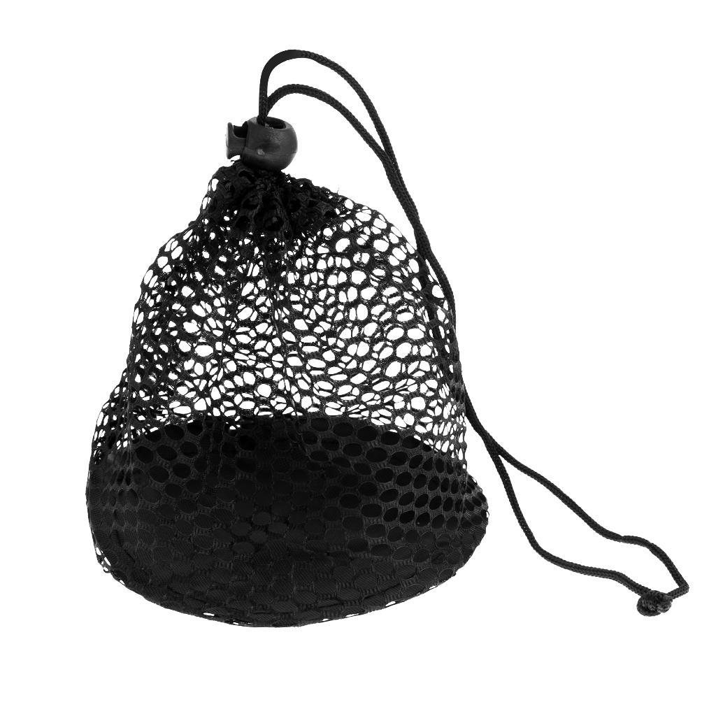 3 Pieces Nylon Bag Golf Tennis Ball Carrying Holder Storage Pouch